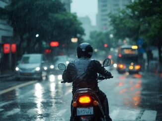 Ocho de cada diez accidentes de moto debidos al mal tiempo los causa la lluvia