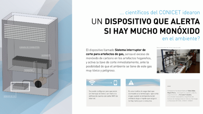 Monóxido de carbono: el dispositivo de CONICET que podría salvar vidas espera hace más de 10 años ser reglamentado